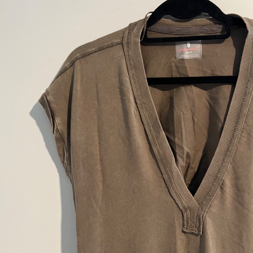 Free People Movement Hot Shot V Neck Jumpsuit in Oregano - Picture 6 of 13